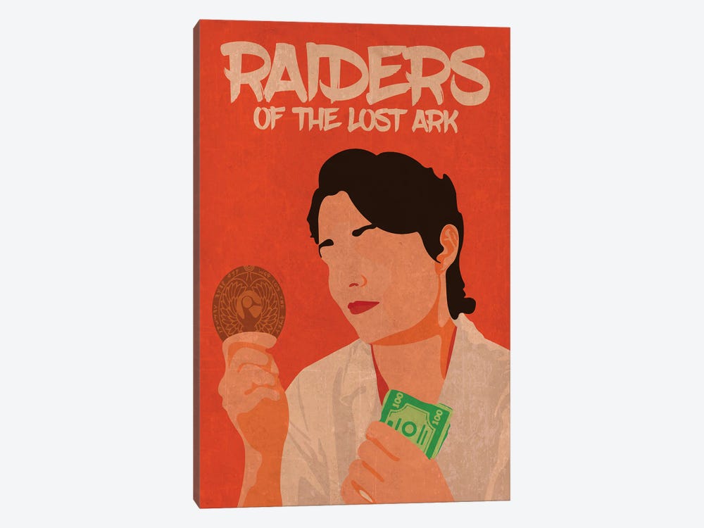 Indiana Jones And The Raiders Of The Lost Ark Minimalist Poster - Marion by Popate 1-piece Canvas Art