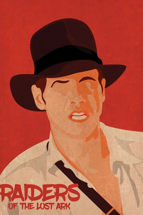 Indiana Jones And The Raiders Of The Lost Ark Minimalist Poster