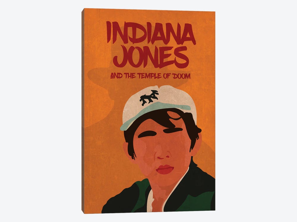 Indiana Jones And The Temple Of Doom Minimalist Poster - Short Round by Popate 1-piece Canvas Wall Art