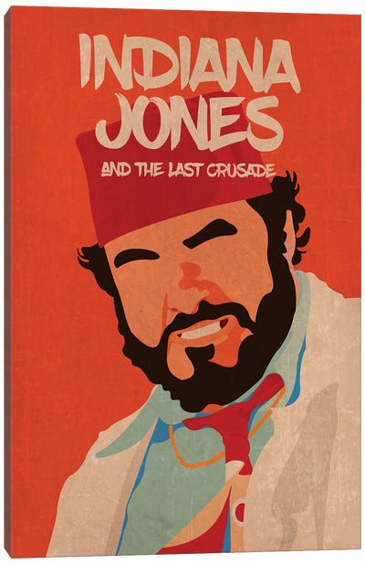 Indiana Jones And The Last Crusade Minimalist Poster - Sallah Canvas Art Print - Popate