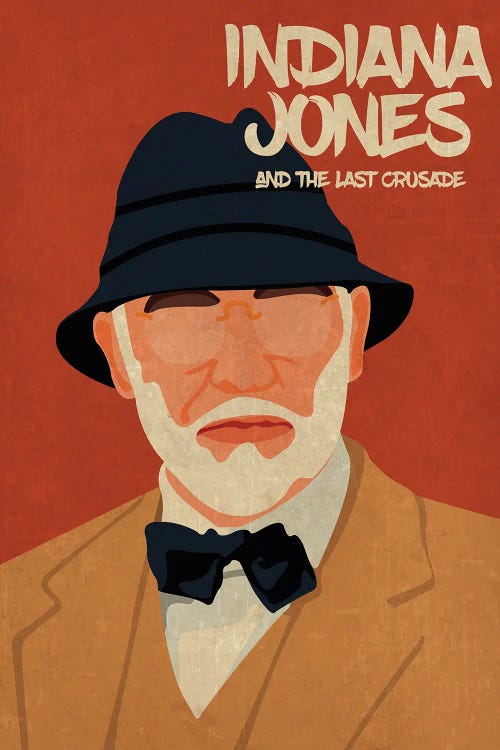 Indiana Jones And The Last Crusade Minimalist Poster - Henry Jones Sr