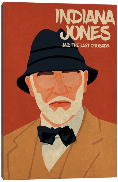 Indiana Jones And The Last Crusade Minimalist Poster - Henry Jones Sr Canvas Art Print - Indiana Jones