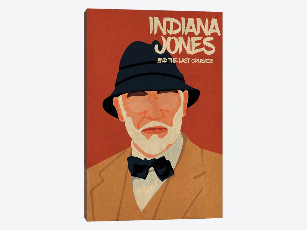 Indiana Jones And The Last Crusade Minimalist Poster - Henry Jones Sr by Popate 1-piece Canvas Print