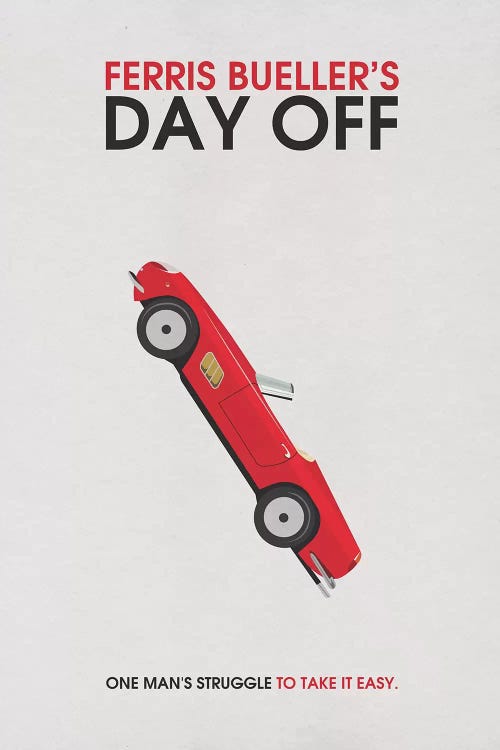 Ferris Bueller's Day Off Alternative Minimalist Poster