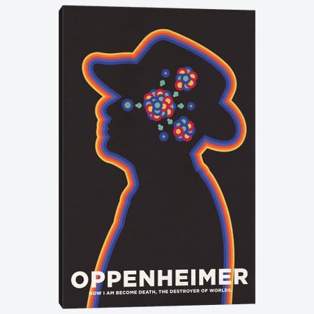 Oppenheimer Minimalist Poster - Fission Canvas Print #PTE334} by Popate Canvas Print