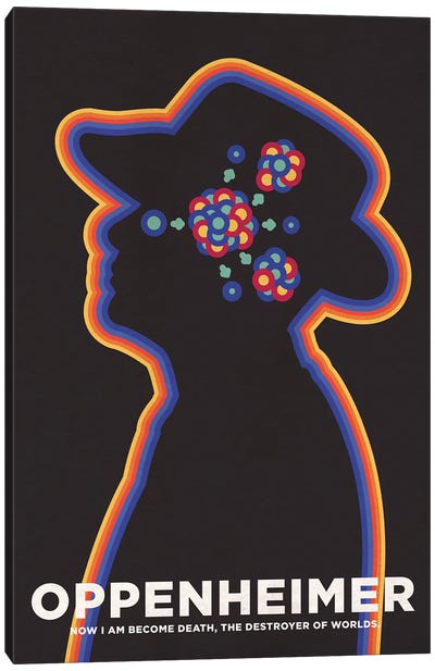 Oppenheimer Minimalist Poster - Fission Canvas Art Print - Popate