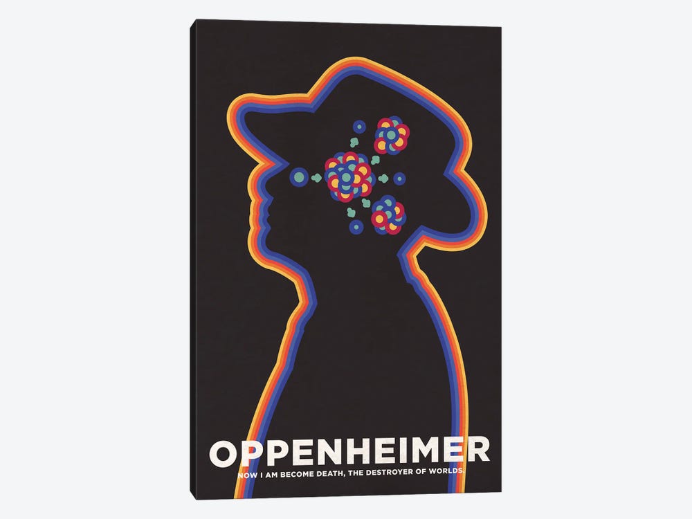 Oppenheimer Minimalist Poster - Fission by Popate 1-piece Canvas Print