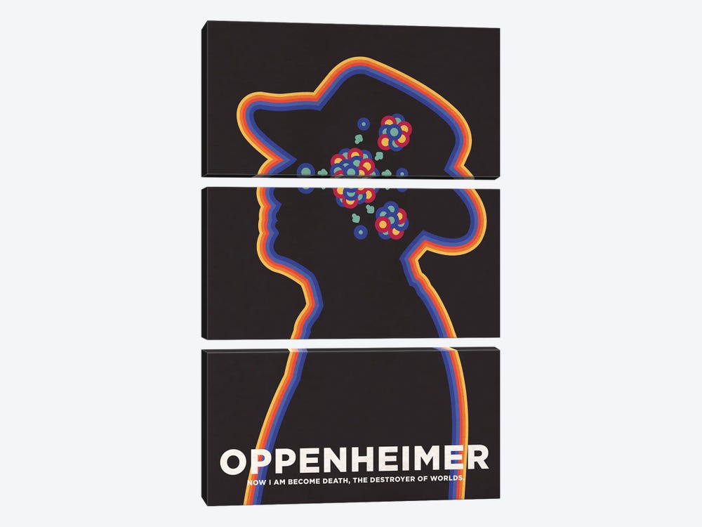 Oppenheimer Minimalist Poster - Fission by Popate 3-piece Art Print