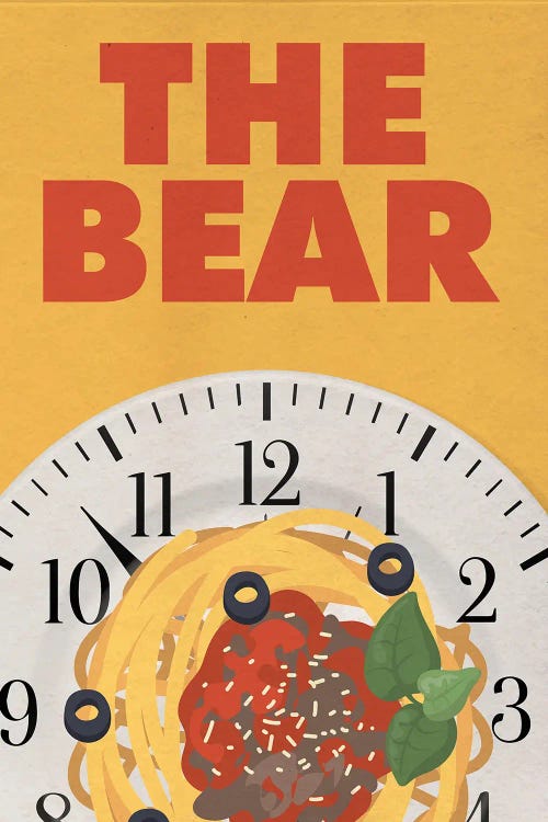 The Bear Minimalist Poster - Sense Of Urgency