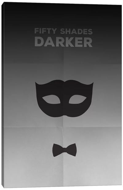 Fifty Shades Darker Minimalist Poster Canvas Art Print - Drama Movie Art