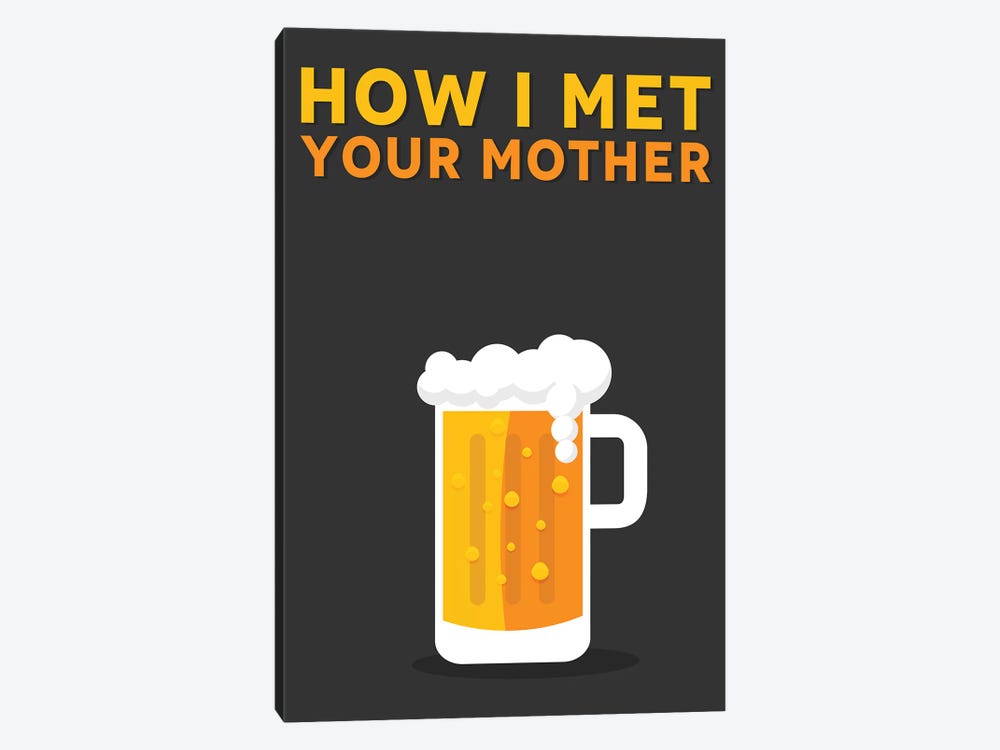 How I Met Your Mother Minimalist Poster by Popate 1-piece Canvas Wall Art