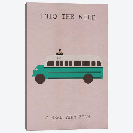 Into The Wild Minimalist Poster Canvas Print #PTE37} by Popate Canvas Wall Art
