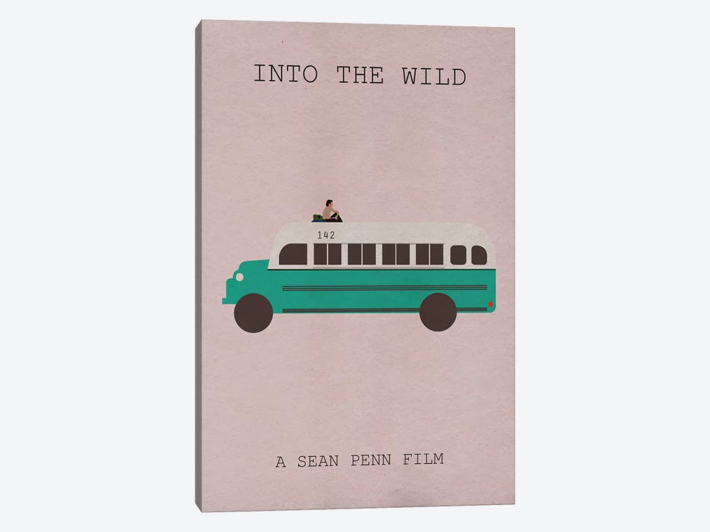 Into The Wild Minimalist Poster 1-piece Canvas Wall Art