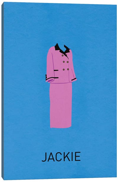 Jackie Minimalist Poster Canvas Art Print - Women's Suit Art
