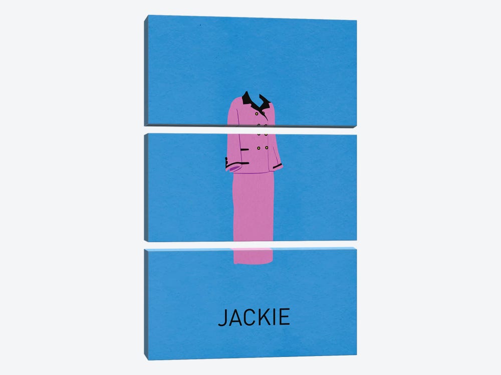 Jackie Minimalist Poster by Popate 3-piece Canvas Print