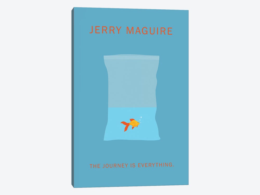 Jerry Maguire Minimalist Poster by Popate 1-piece Canvas Artwork