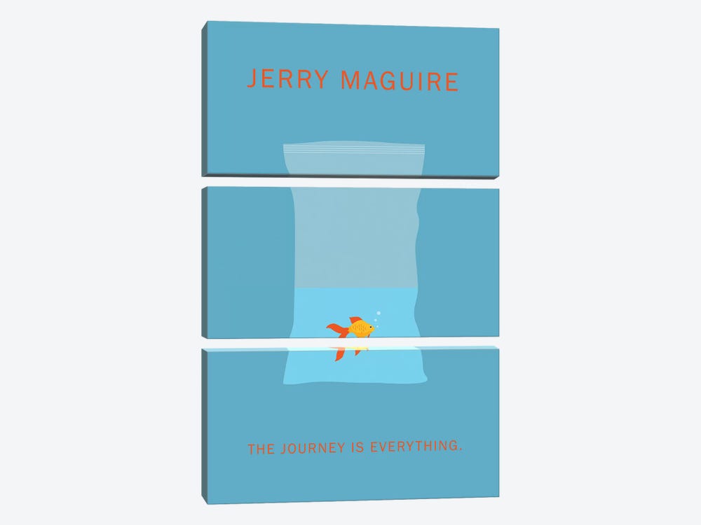 Jerry Maguire Minimalist Poster by Popate 3-piece Canvas Wall Art
