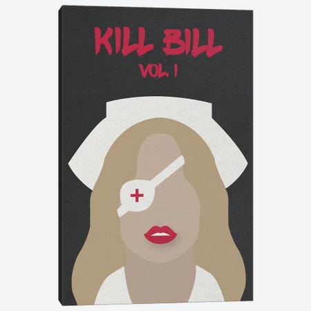 Kill Bill Vol. 1 Minimalist Poster Canvas Print #PTE40} by Popate Canvas Artwork