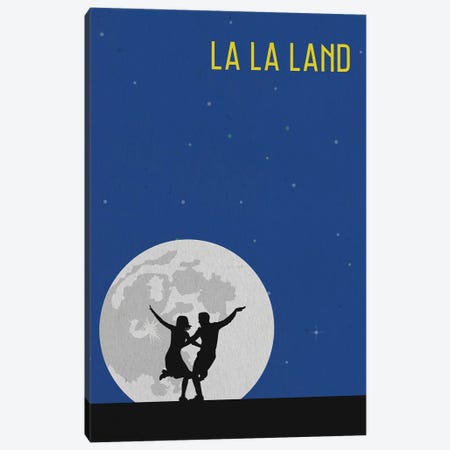 La La Land Minimalist Poster Canvas Print #PTE41} by Popate Canvas Artwork