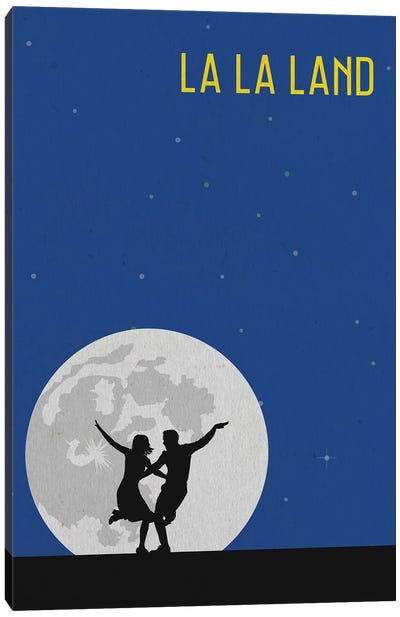 La La Land Minimalist Poster Canvas Art Print - Couple Art