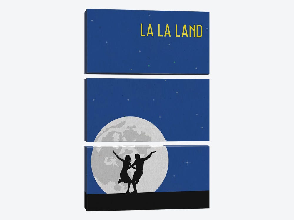 La La Land Minimalist Poster by Popate 3-piece Canvas Art Print