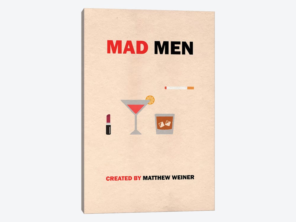 Mad Men Minimalist Poster by Popate 1-piece Art Print