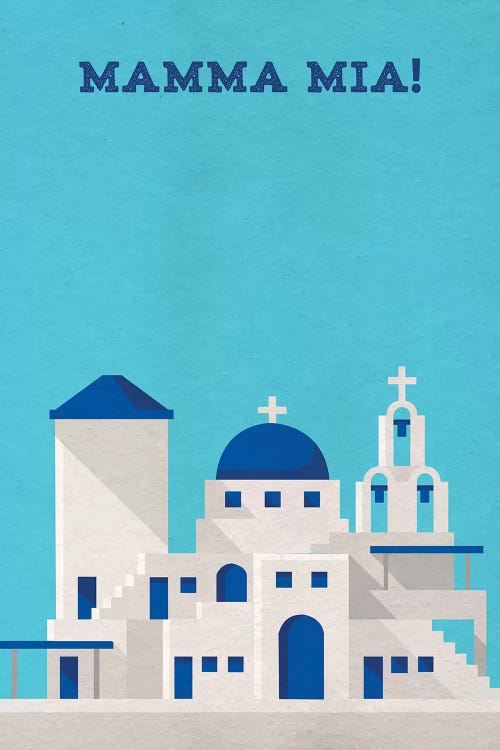 Mamma Mia! Minimalist Poster by Popate wall art