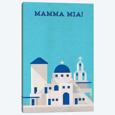 Mamma Mia! Minimalist Poster Canvas Print #PTE44} by Popate Canvas Print