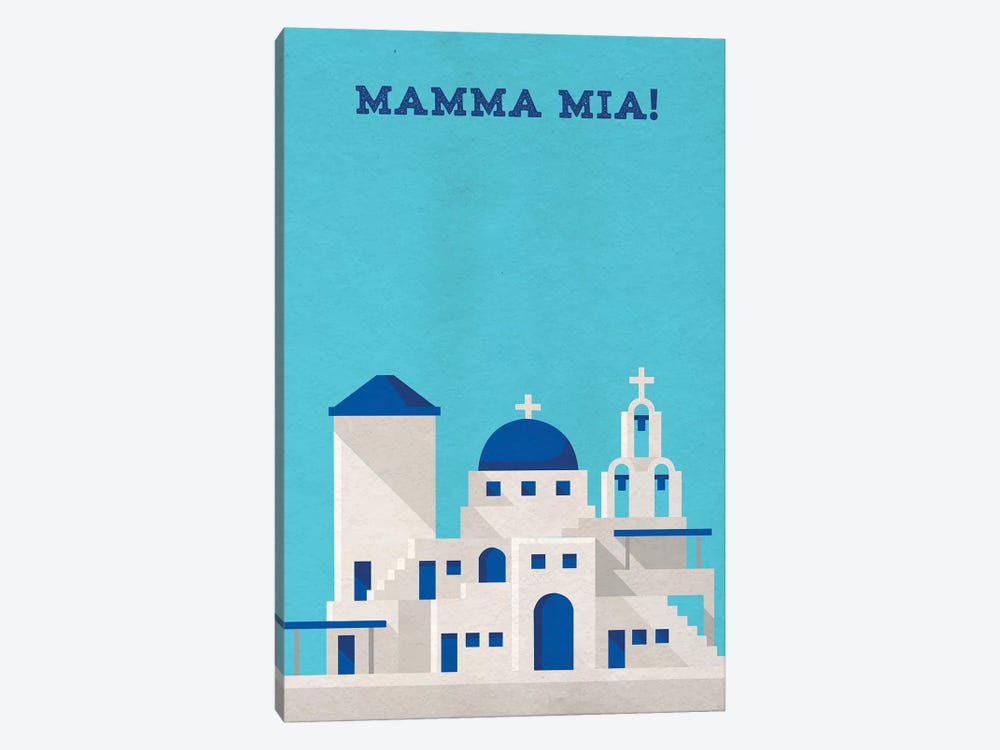 Mamma Mia! Minimalist Poster by Popate 1-piece Canvas Art