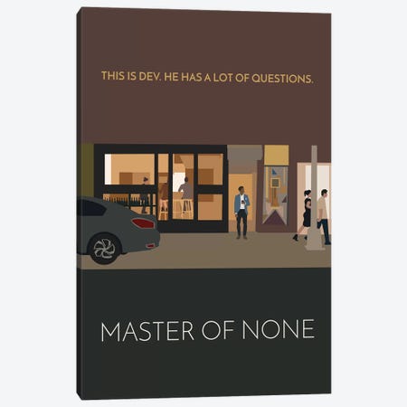 Master Of None Minimalist Poster Canvas Print #PTE46} by Popate Canvas Print