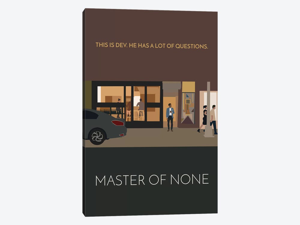 Master Of None Minimalist Poster by Popate 1-piece Canvas Wall Art