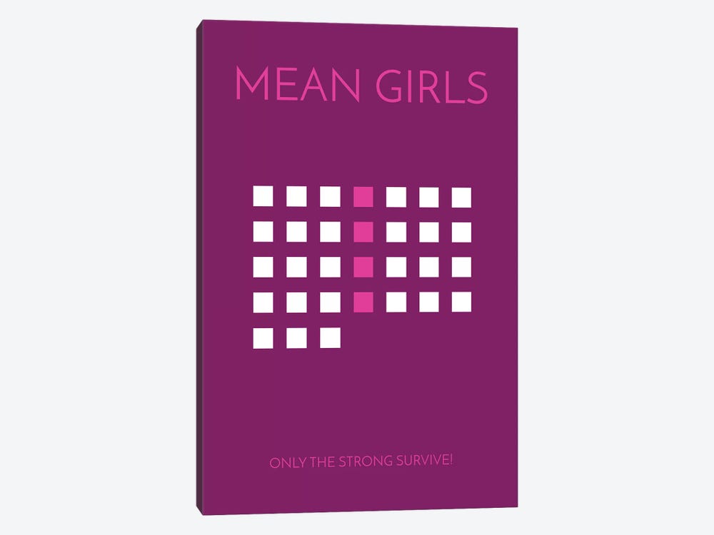 Mean Girls Minimalist Poster by Popate 1-piece Canvas Print