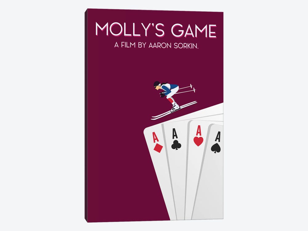 Molly's Game Minimalist Poster by Popate 1-piece Canvas Artwork