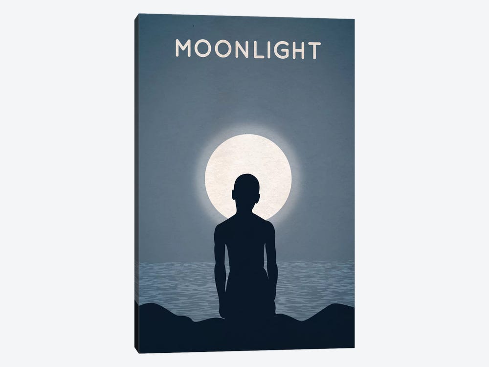 Moonlight Alternative Minimalist Poster by Popate 1-piece Art Print