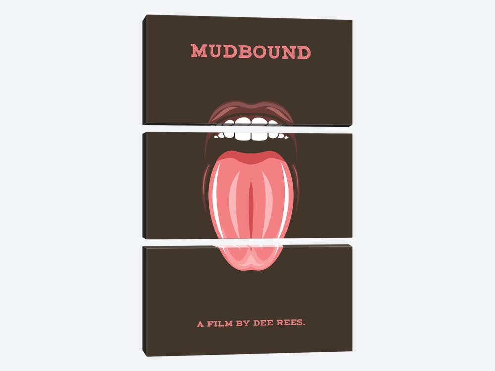 Mudbound Minimalist Poster 3-piece Canvas Print