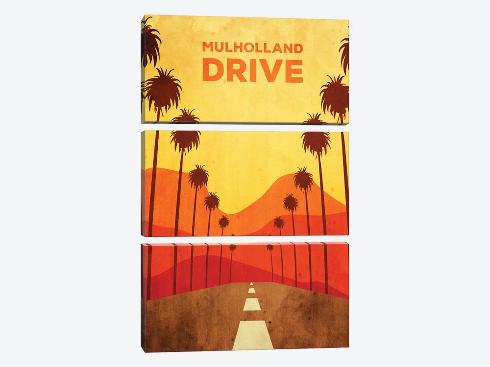 Mulholland Drive Alternative Poster by Popate 3-piece Canvas Wall Art