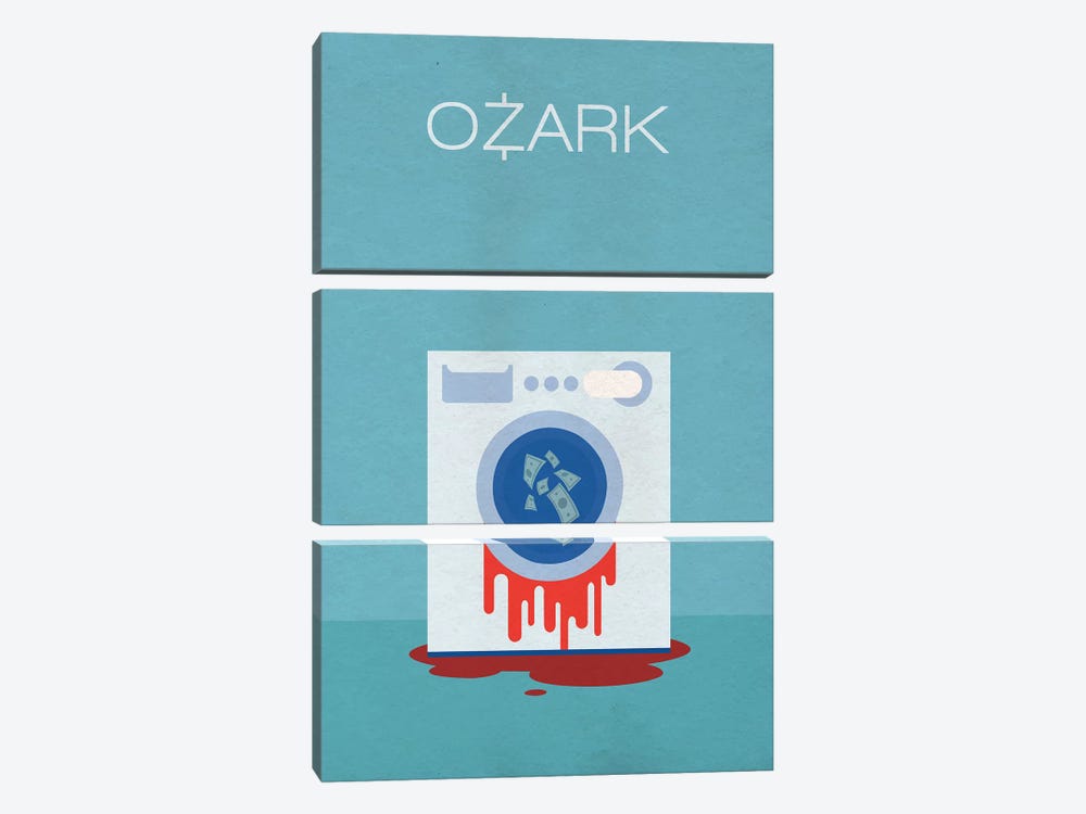 Ozark Minimalist Poster by Popate 3-piece Canvas Art Print