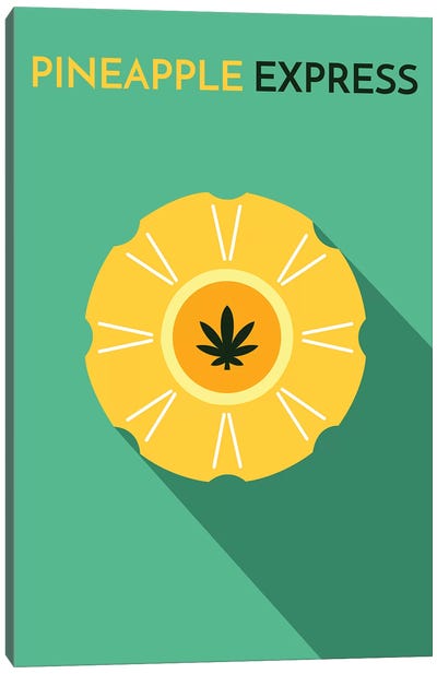 Pineapple Express Minimalist Poster Canvas Art Print - Cult Classic Posters