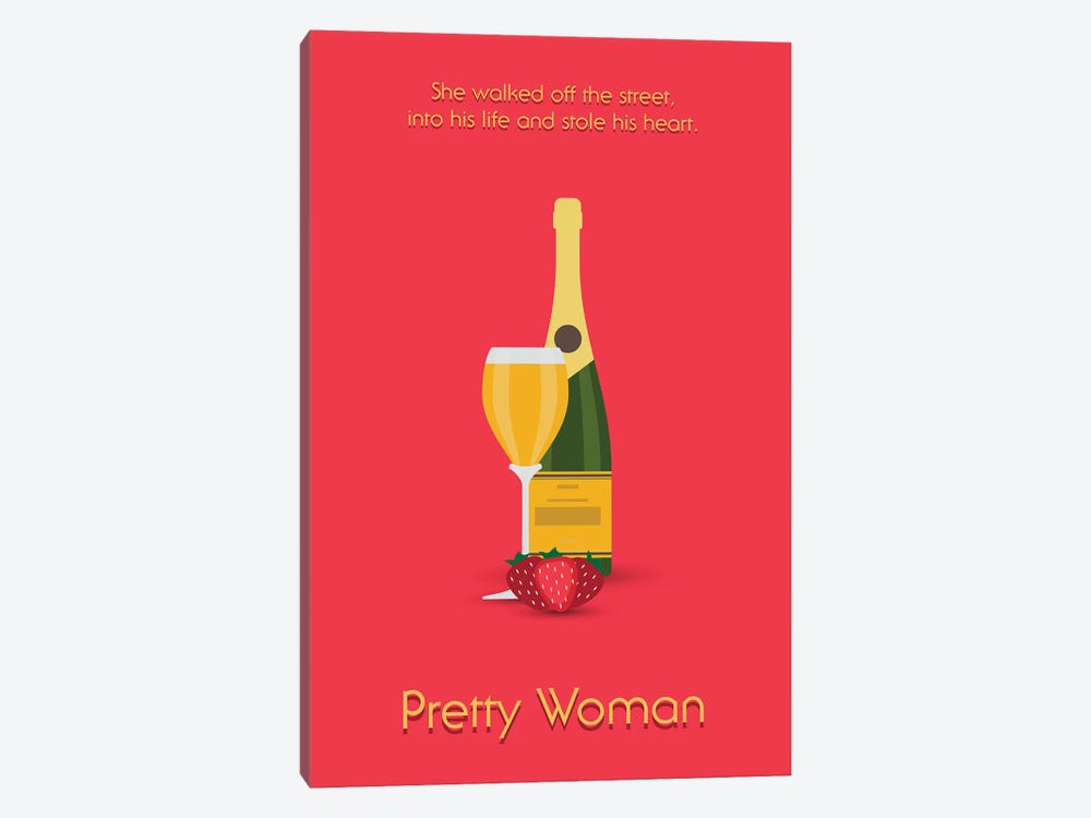 Pretty Woman Minimalist Poster by Popate 1-piece Canvas Art Print
