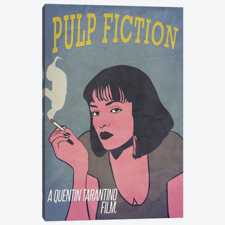 Pulp Fiction Alternative Poster Canvas Print #PTE59} by Popate Canvas Art Print