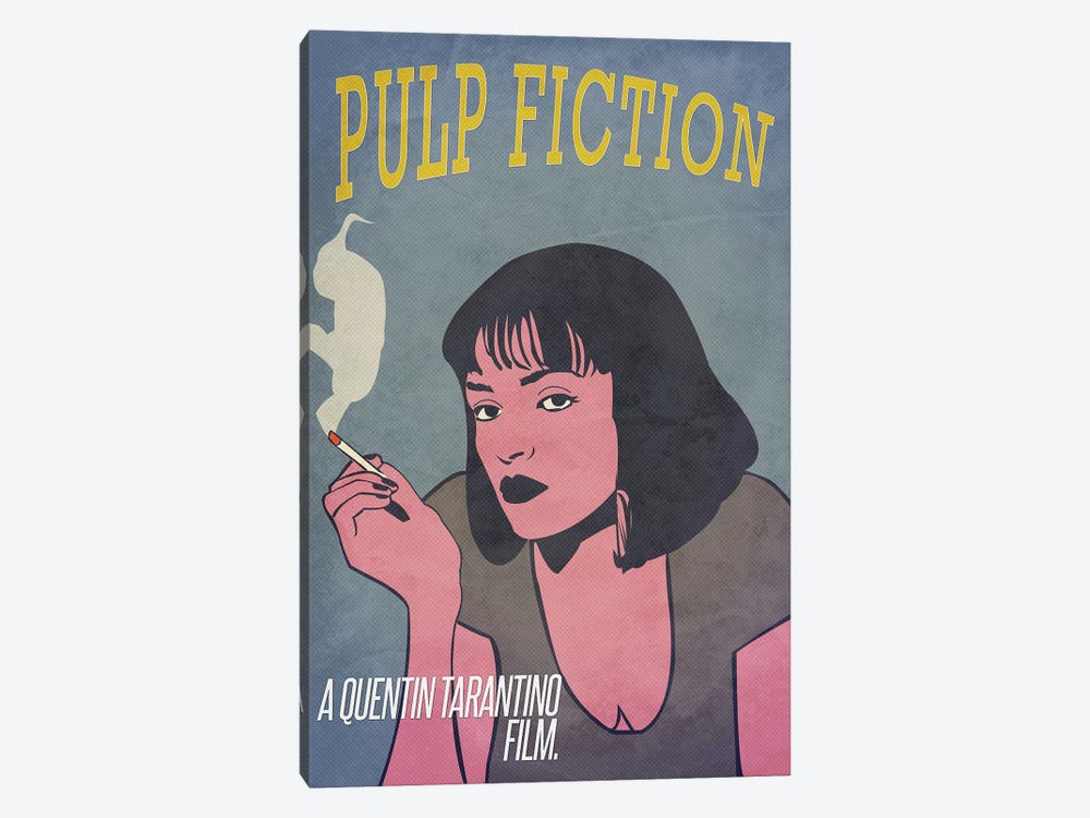 Pulp Fiction Alternative Poster by Popate 1-piece Canvas Wall Art
