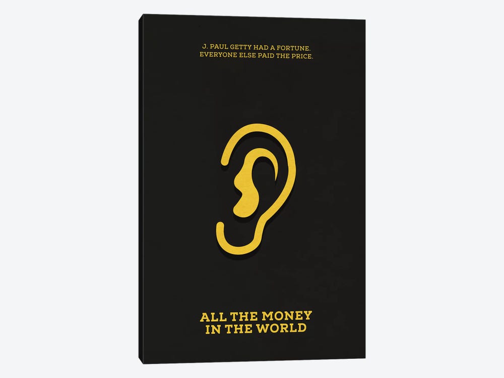 All The Money In The World Minimalist Poster by Popate 1-piece Canvas Art Print
