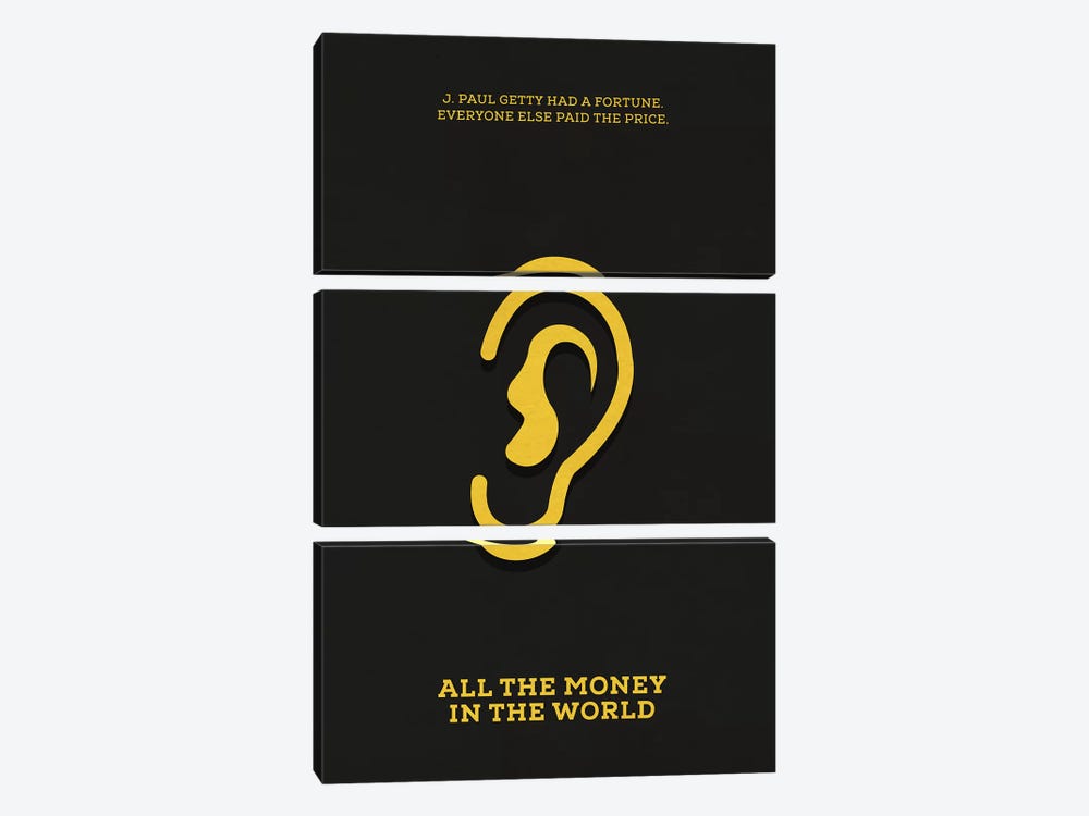 All The Money In The World Minimalist Poster by Popate 3-piece Art Print