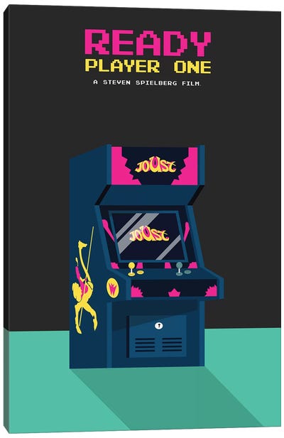 Ready Player One Minimalist Poster Canvas Art Print - Game Room Art