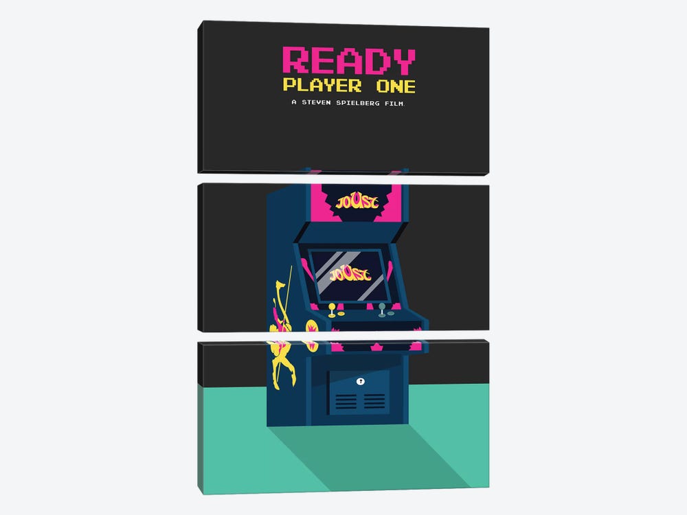 Ready Player One Minimalist Poster by Popate 3-piece Canvas Wall Art