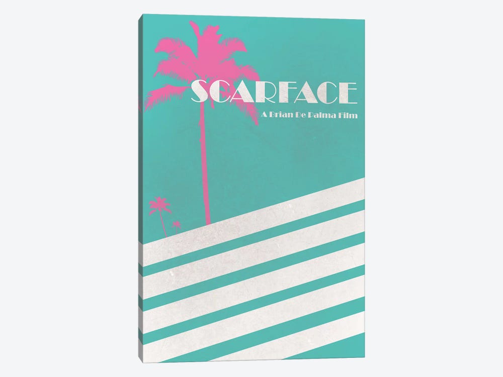 Scarface Vintage Poster by Popate 1-piece Canvas Print