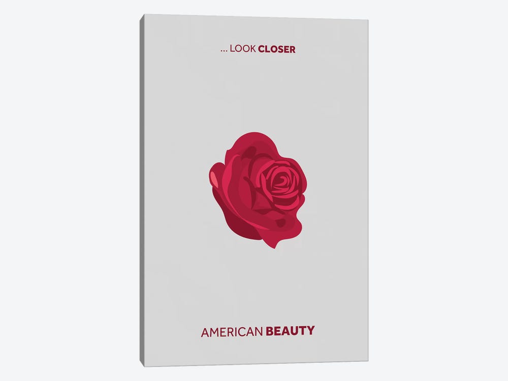 American Beauty Minimalist Poster by Popate 1-piece Canvas Art