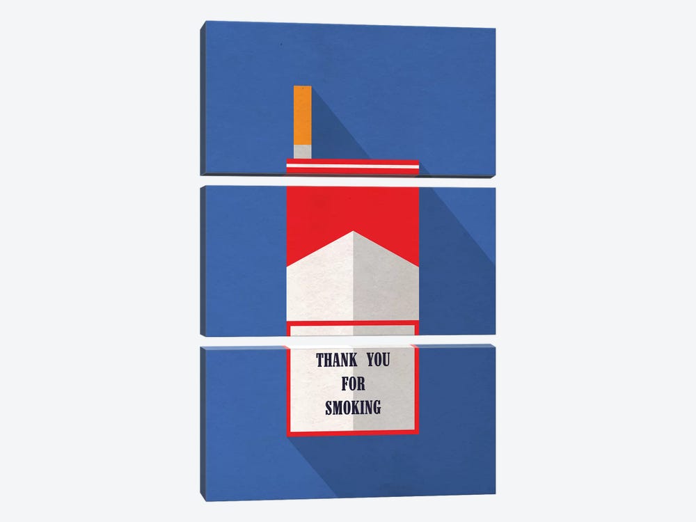 Thank You For Smoking Minimalist Poster by Popate 3-piece Art Print