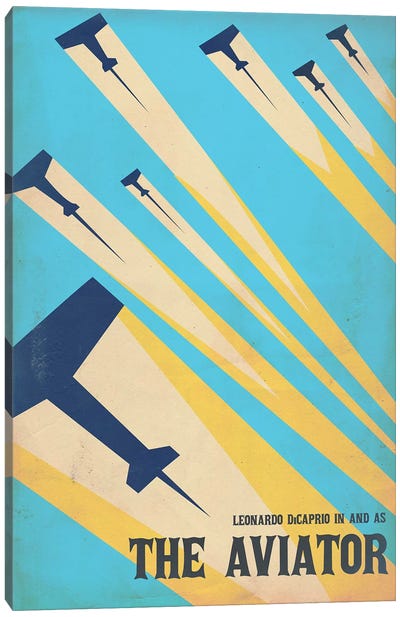 The Aviator Vintage Poster Canvas Art Print - Popate