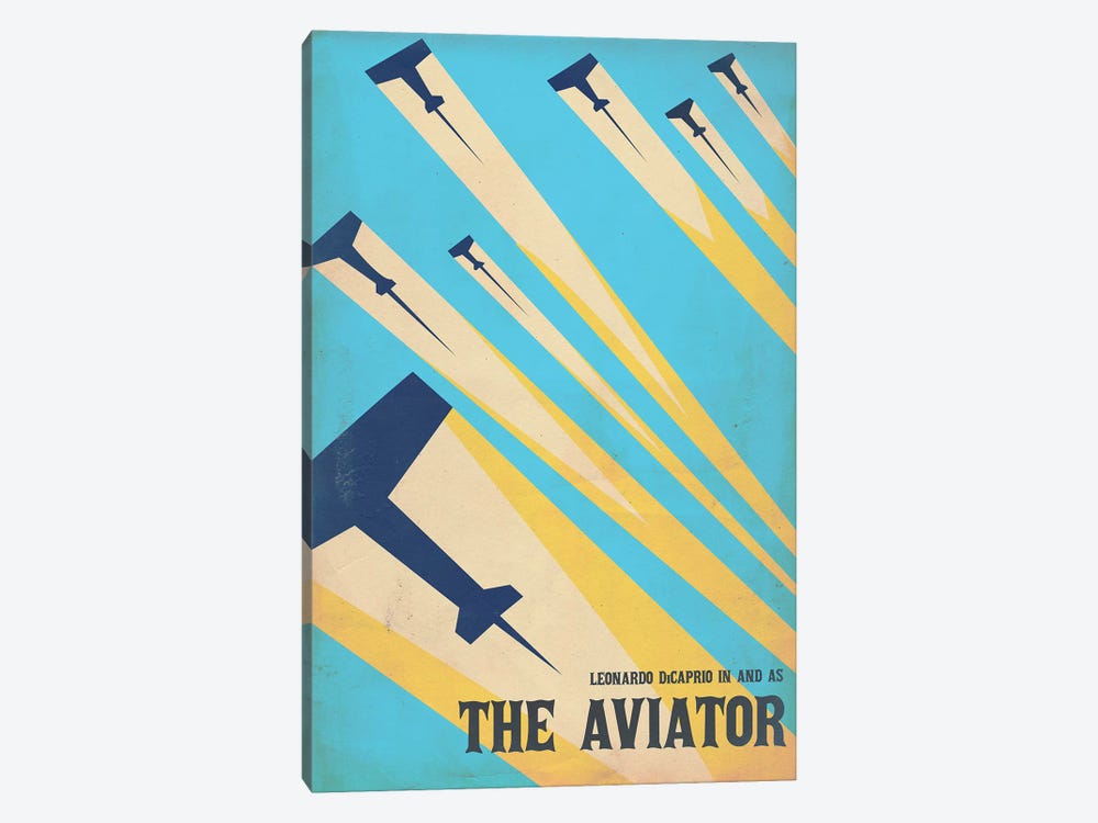 The Aviator Vintage Poster by Popate 1-piece Canvas Wall Art
